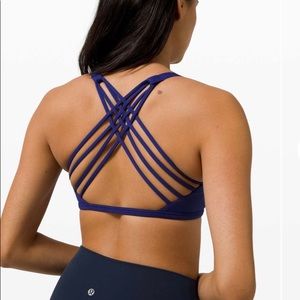 lululemon Free to be Wild bra, size 6, Larkspur